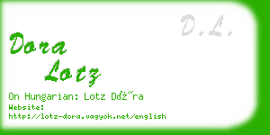 dora lotz business card